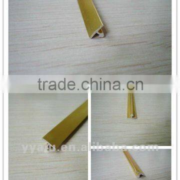 gold aluminum furniture edging profile/factory price