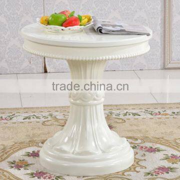 French country white new high gloss veneered solid wood sofa side table