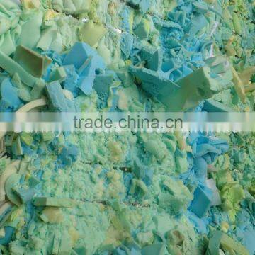 AAA Grade pu foam scrap recycled from furniture factory