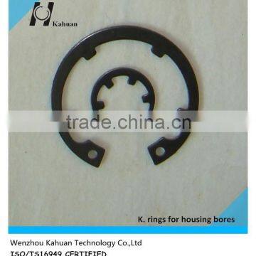 DIN984 K.rings for housing bores 65Mn black anodize