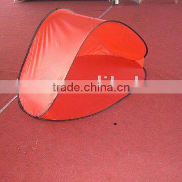 red minitype portable pop up beach mat