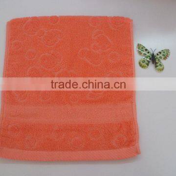 2015 new towel dobby jacquard and embroidered flowers hand towel