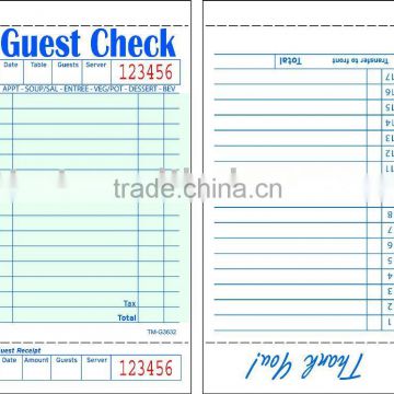 GUEST CHECK , RESTAURANT DOCKET BOOK,WAITER DOCKET BOOK