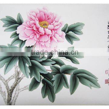 2016 High Quality Beautiful China handmade Peony Painting of Cui E Jiao