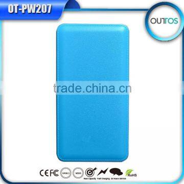 Good quality real 12000mah portable universal double usb power bank