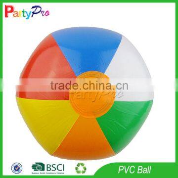 Partypro 2015 New Best Quality Products Inflatable Toy 6 Panel Custom Logo Printed Beach Ball