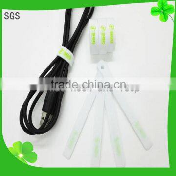 Welded hook and loop strap for cable Wire Marker