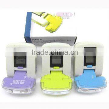 LCD display pedometer with LED light print LOGO