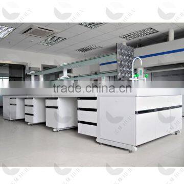 with sink reagent rack phenolic resin worktop All steel lab furniture