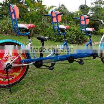 24 Inch Tandem Bike / Single Speed Bicycle / Three Seat Bicycle