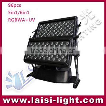 beside led reading light RGBWA+ UV 96pcs 5in1/6in1 IP65 192*3w stage lighting with LED wash wall lights