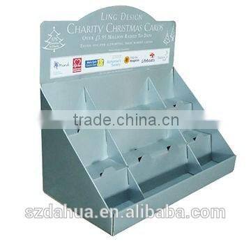 cardboard notebook counter display, cardboard counter display, cardboard PDQ display with tiers