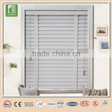 Shower room for window wooden white blinds