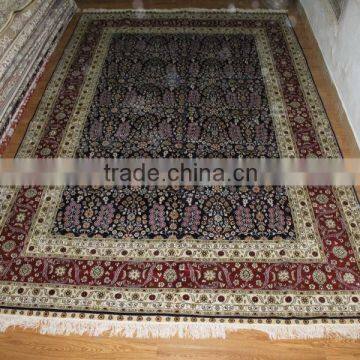 kilim blooming classic silk carpet handmade silk rug in factory