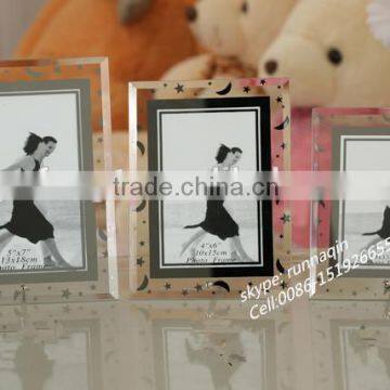 Custom crystal glass photo frame wholesale glass picture frames