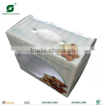 2013 FASHION COLOR PRINTING CORRUGATED PACKAGING BOX WITH CLEAR WINDOW FP422817