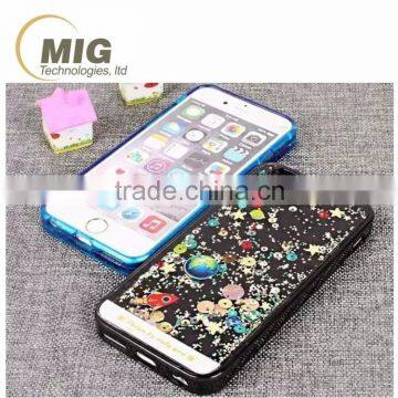 Universe earth pattern fashional liquid phone case for iphone 6s and for iphone 6 case