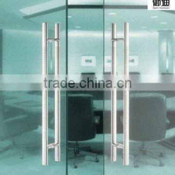 stainless steel material H shape glass door pull handle