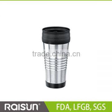 Thermos travel coffee mugs with screw lid and handle