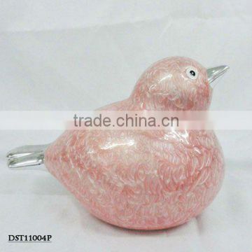 wholesale decorative pink bird ceramic