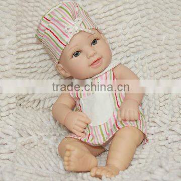 Real baby reborn doll with gender 12'' custom made vinyl toy mini love doll