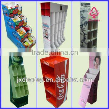 Customized PDQ cardboard display for merchandise