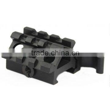 Funpowerland Quick Release Scope Tactical Mount Double Picatinny Rail See-Throu For Weaver Picatinny Bases