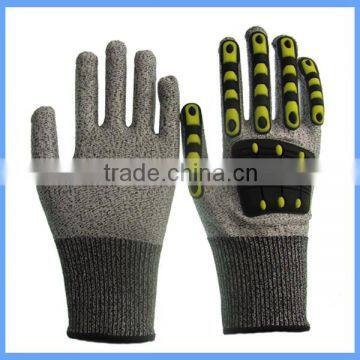 CE EN388 13g Seamless HPPE Knitted Mechanics Work Impact Gloves for Workers photo-2