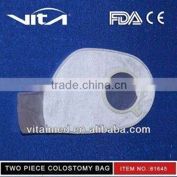 Hot Sale Skin Color Of Two Piece Disposable Colostomy Bag Button Type 81645 With CE/FDA/ISO13485 Certificate