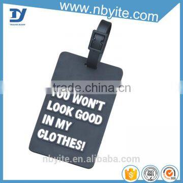 Creative China Custom Printed PVC Luggage Hang Tag design