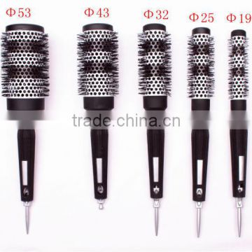 heat control nano technology & ionic ceramic hair brush