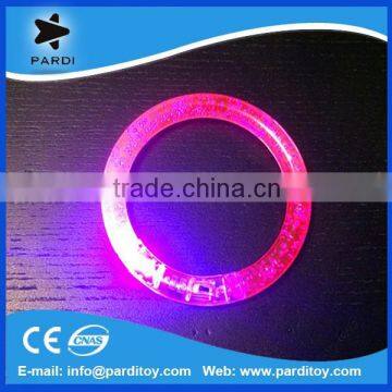 Music concert led acrylic flashing bangle, light up led bangle