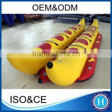 China inflatable flying fish banana boat yellow red dinghy HLX520W