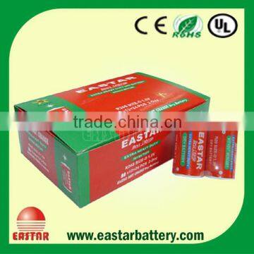 High energy Carbon Zinc d size r20p battery 1.5v