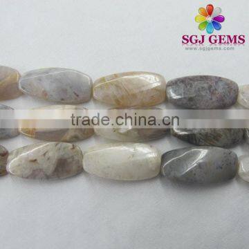 Oval15x30 Chalcedony,Semi precious stone Beads