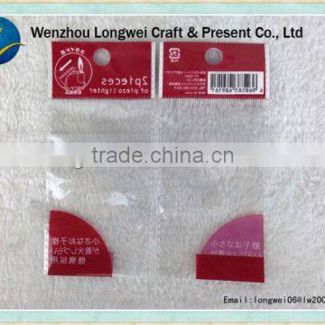 header printed opp bag/opp plastic bag/custom label plastic bags