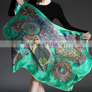 100% silk scarf with the traditional pattern