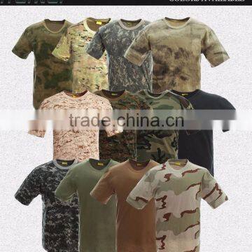 Wholesale camouflage t shirt customed army t shirt