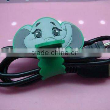 2012 cartoon elephant graphic gifts usb cable holder