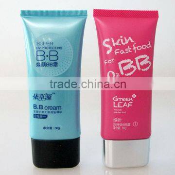 60g green leaf BB cream plastic tube with screw cap