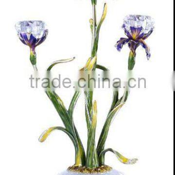 Happiness iris candlestick