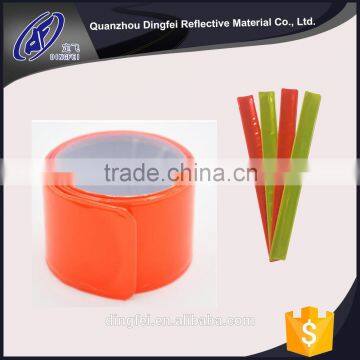 wholesale Hi visibility fancy reflective snap band , snap wrist band , reflex slap bracelet for safety