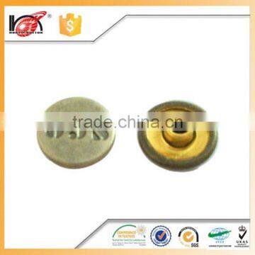 Double Prong Pearl Buttons Leather Rhinestone Rivets for Shirt