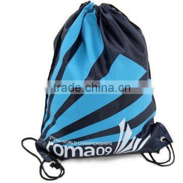 polyester material drawstring style gym backpack drawstring bag