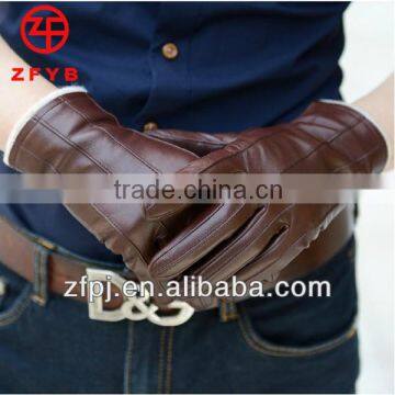 2016 New design lamb leather gloves for man