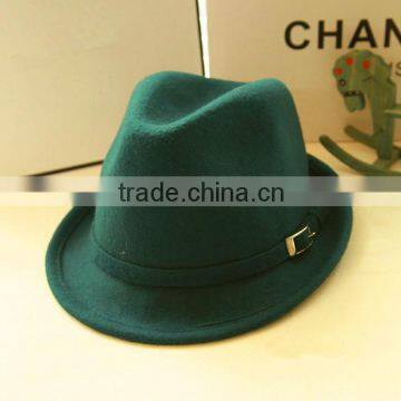 Hot Selling Curling Brim Wool Felt Hat Latest Fashion 2014