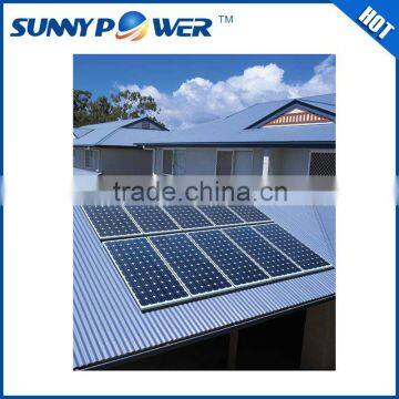 Easy installation blue 5kw off grid solar system for hotel/home