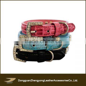 Wholesale custom personalized top genuine leather dog collar