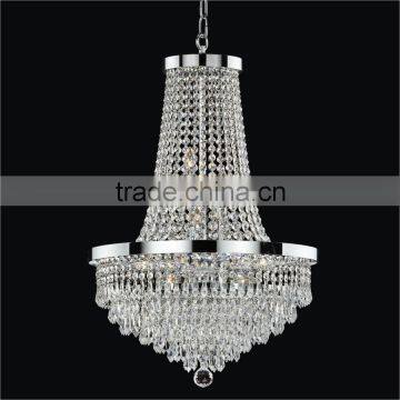 Popular dining room silver crystal chandelier pendant lighting-71068