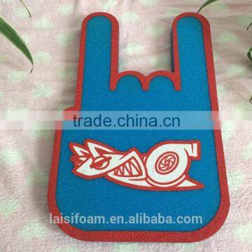 printed foam game palm sponge finger cheering hands for game cheering LS-F-003-A